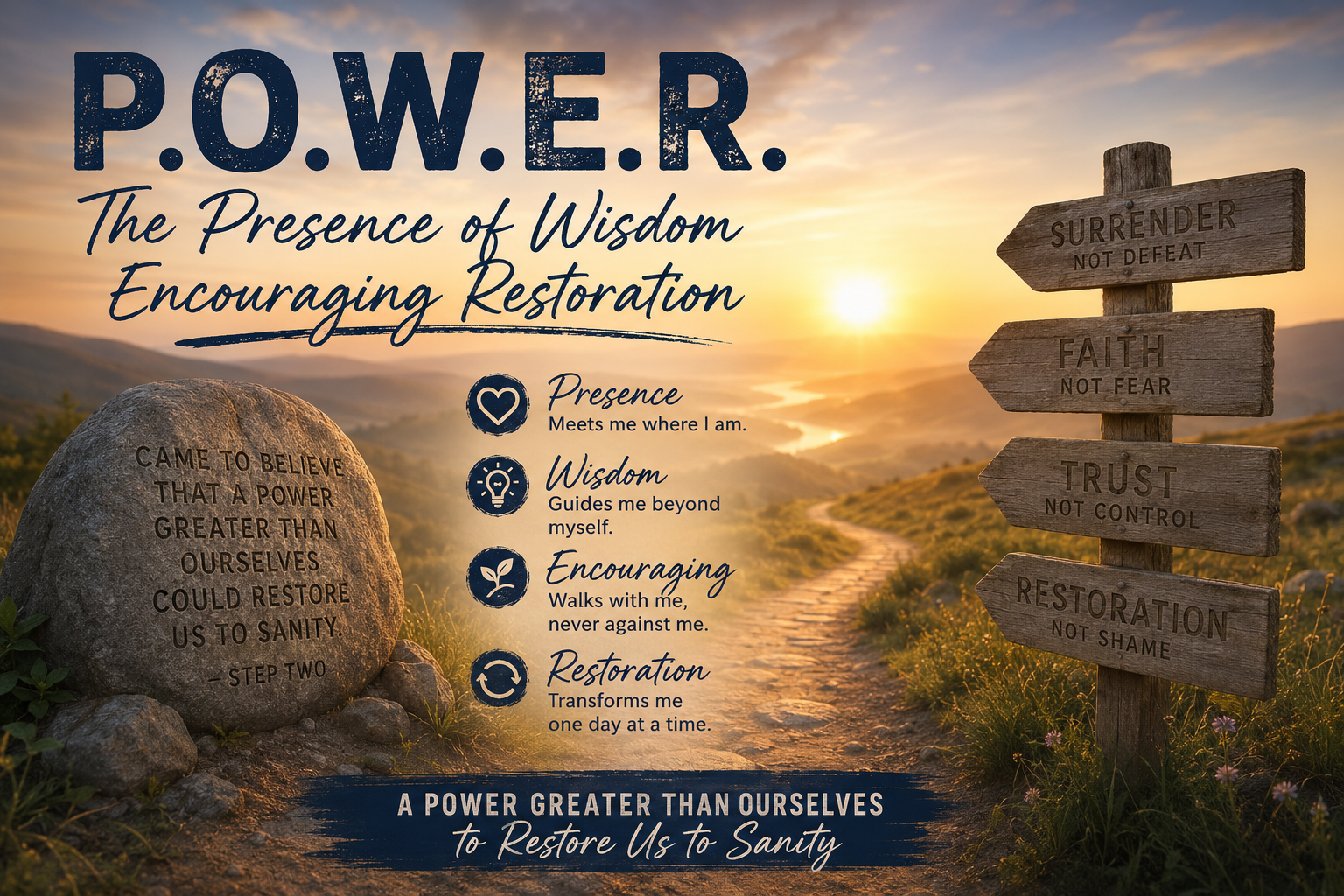 P.O.W.E.R. = The Presence of Wisdom Encouraging Restoration
